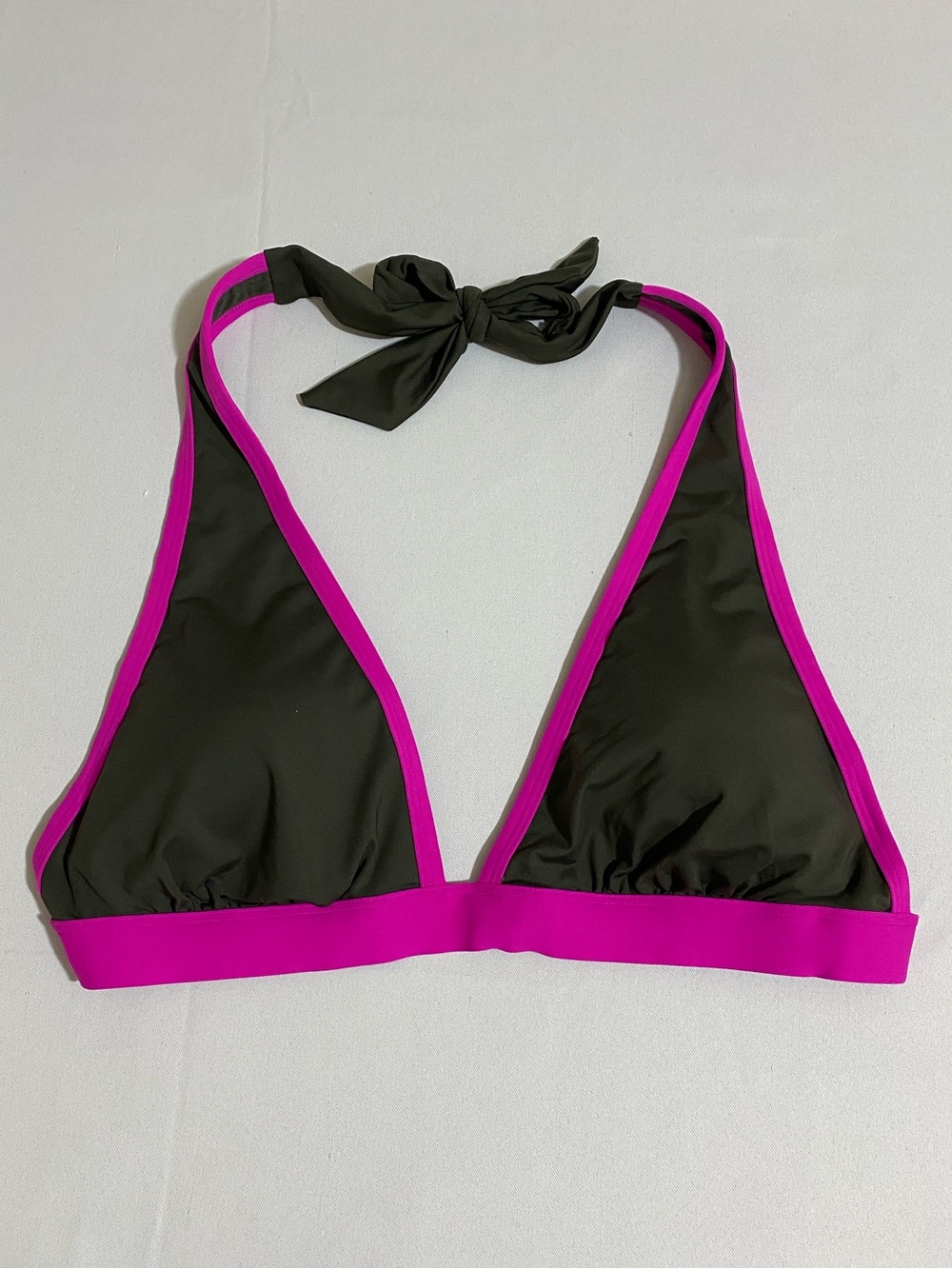 NWOT IVANKA TRUMP Triangle Halter Women's Bikini Top Size L